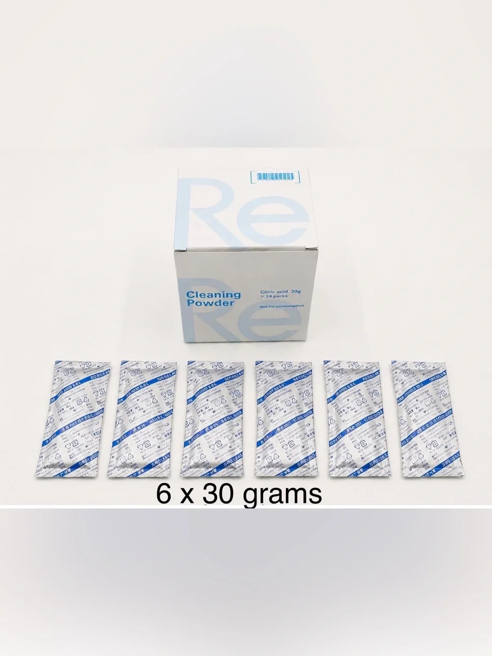 6 Cleaning Powders E-Cleaner Citric Acid Made for Machines SD501,JR2 and K8